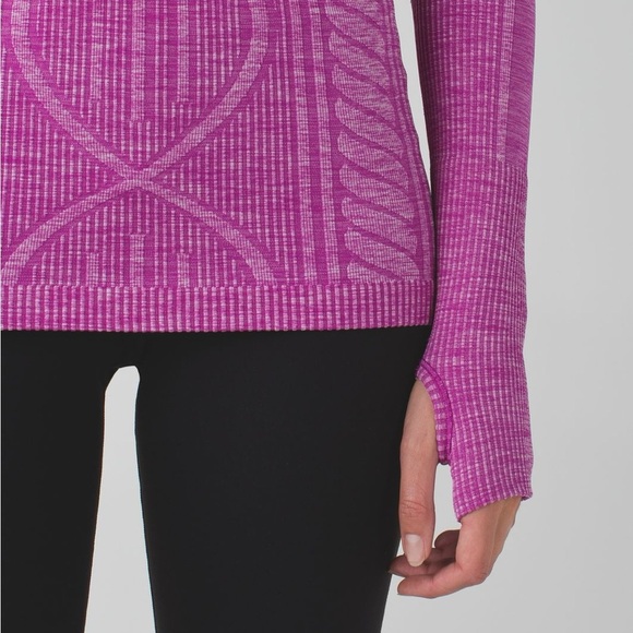 Lululemon - Casual Long Sleeve Rest Less Pullover in Heathered Ultra Violet - Picture 9 of 9